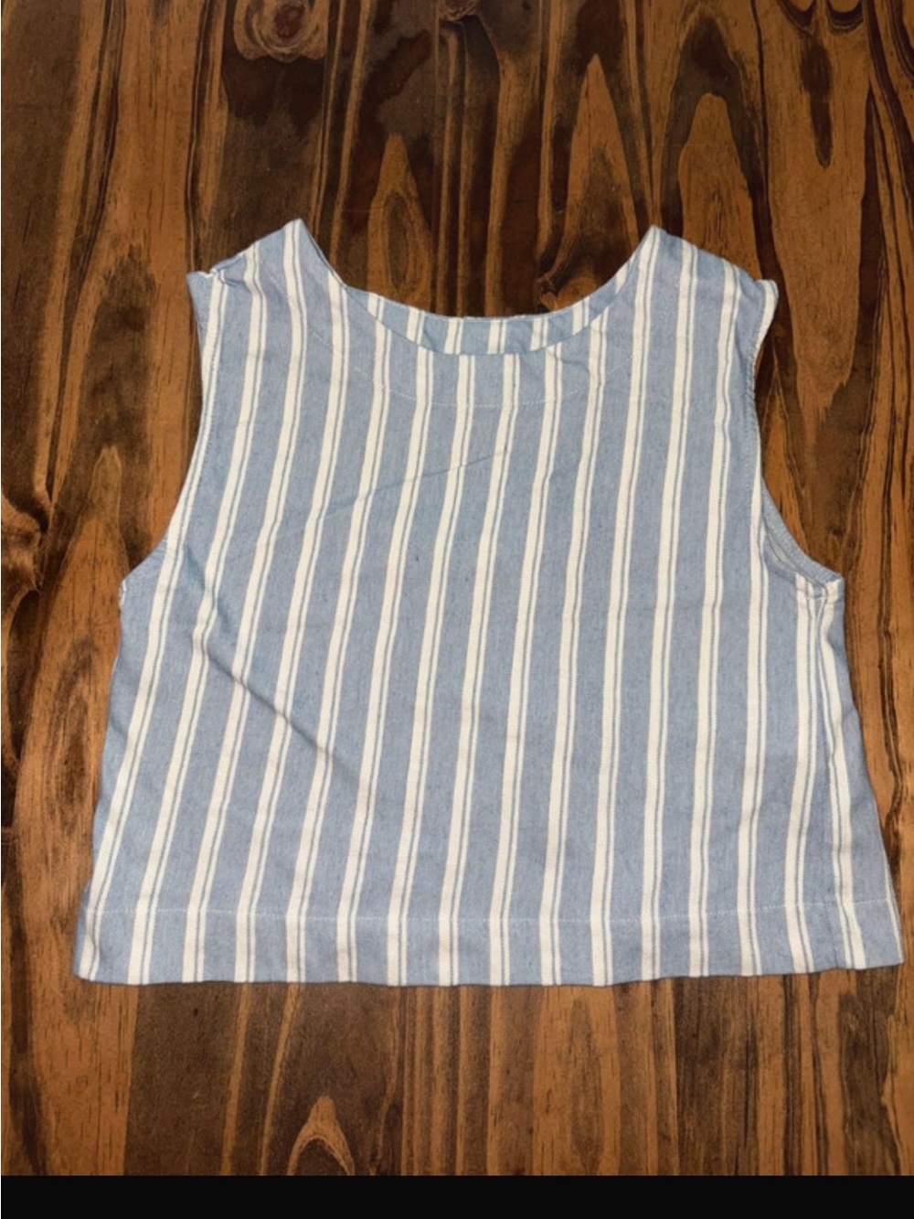 Zara girls stripped sleeveless blouse with 3 bow ties on back side size 11-12